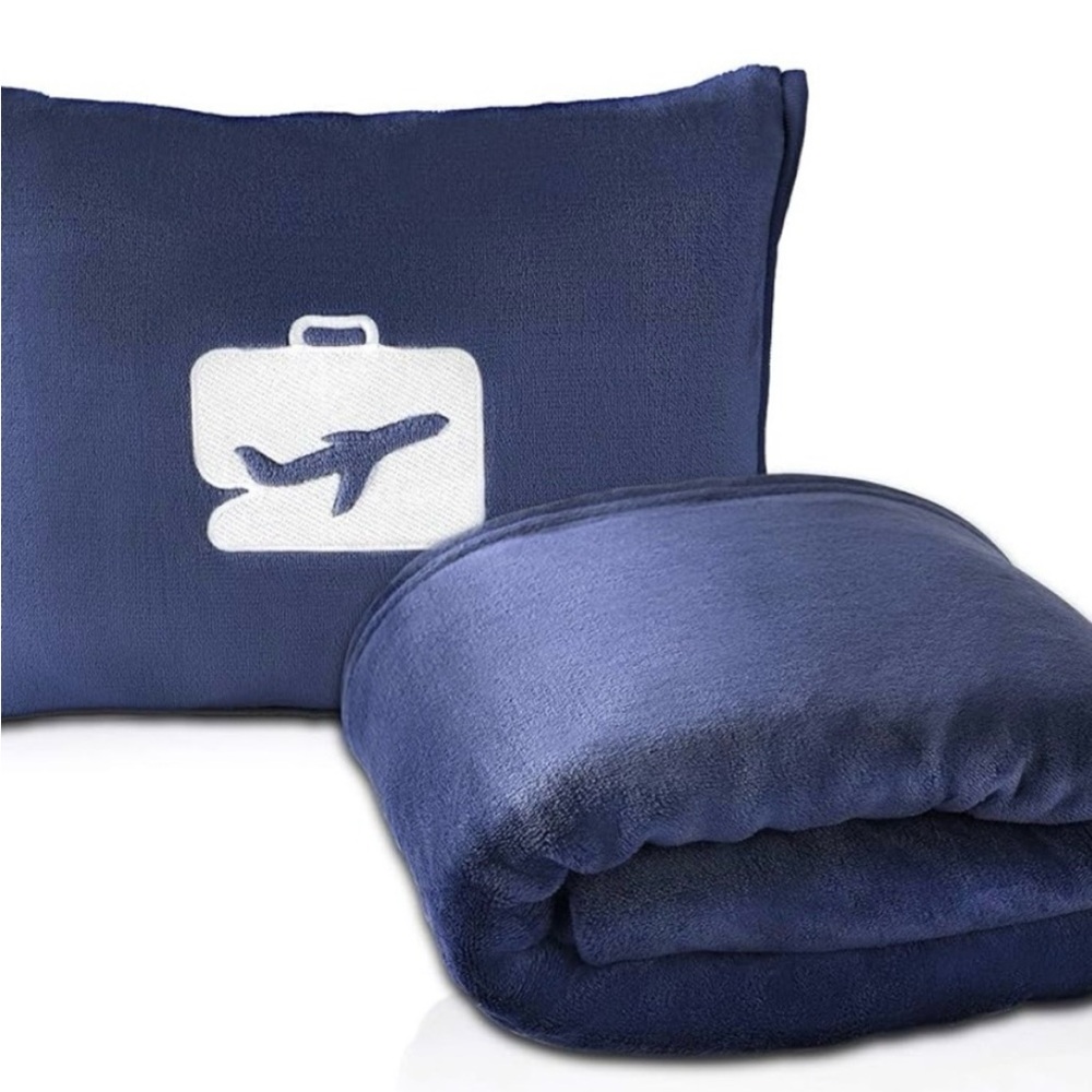 Ever Snug Navy Travel Blanket